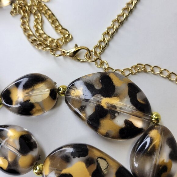 Casual Animal Print Beaded Long Necklace - Picture 3 of 8